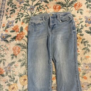 Frame Denim Light Blue Straight Leg Jeans